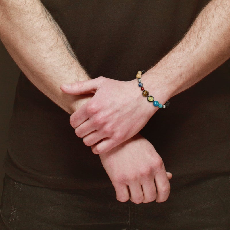 SPUNKYsoul Solar System Earth Planets Bracelet Universe Galaxy His, Men, Him Man Jewelry Gifts Space for Men (His) - Image 5