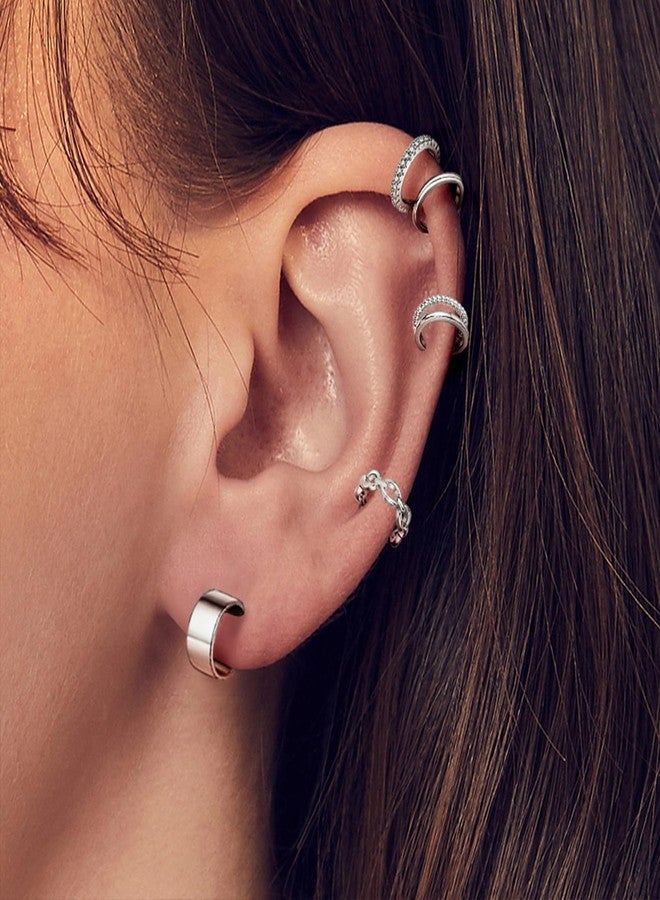 Jewdreamer 16Pcs Silver Ear Cuff 14K Gold Plated Cuff Earrings Gold Ear Cuffs Non Pierced Ear Clips Cartilage Earring - Image 5