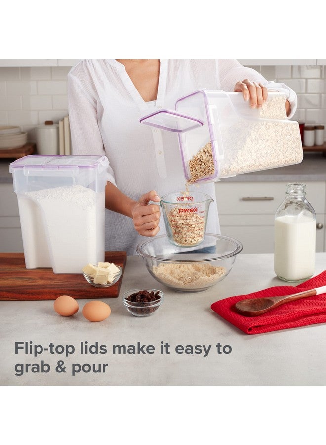 Snapware Airtight 2-Pack (22.8 Cup) Cereal Dispenser Storage Containers, Flip-Top Lid BPA Free, Plastic Containers For Cereal, Rice, Snack, Dry Food and Pantry Organization - Image 3