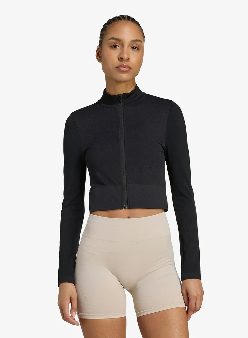 Workout Essentials Full-Zip Knit Jacket