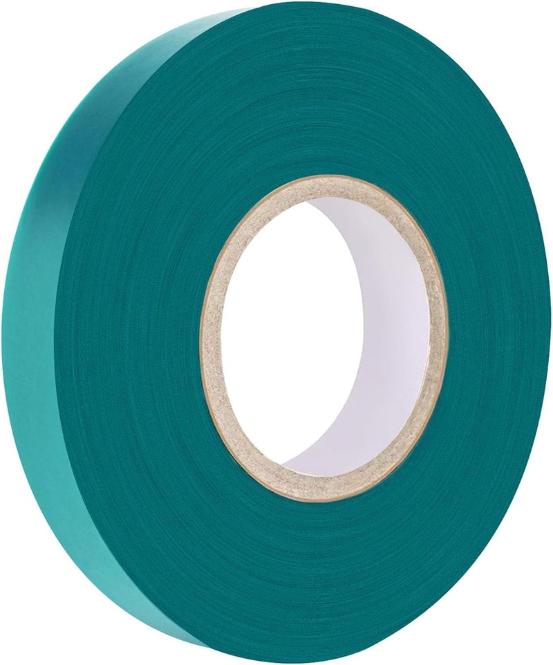 Easytle Stretch Tie Tape Roll, 1/2" 150ft Garden Tie Tape, Thick Sturdy Plant Ribbon Garden Green Vinyl Stake Gardening Tools for Indoor Outdoor Patio Plant Use - Image 1