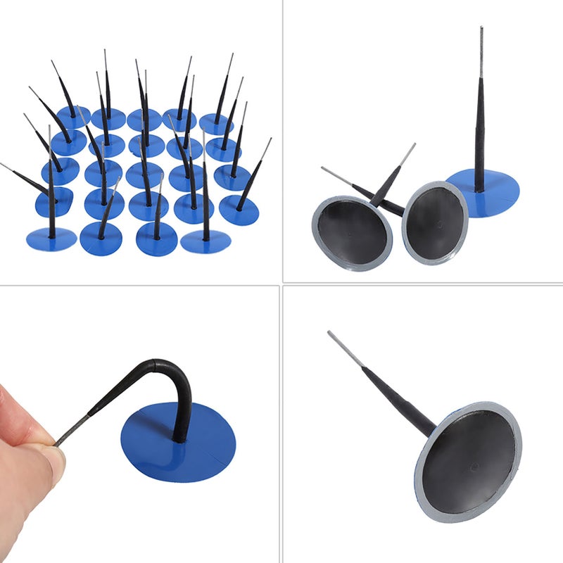 24Pcs Auto Tubeless Tyre Puncture Repair Wired 4.5mm Mushroom Plug Patch - Image 3