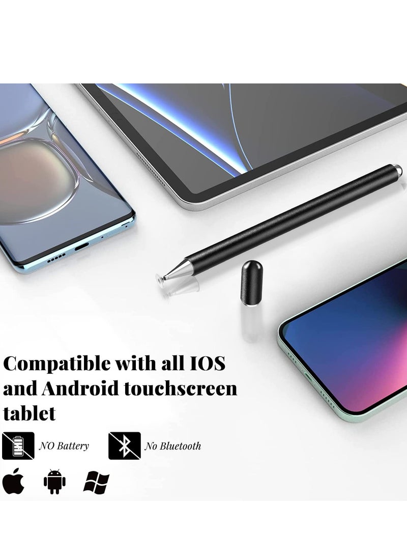 UCHUANG - Stylus Pen for iPad, Disc Stylus Pens for Touch Screens, Passive Stylus with Magnetic Cap, Compatible with Apple/iPhone/iPad/Android/Microsoft Tablets and All Passive Touch Screen (Black) - Image 1