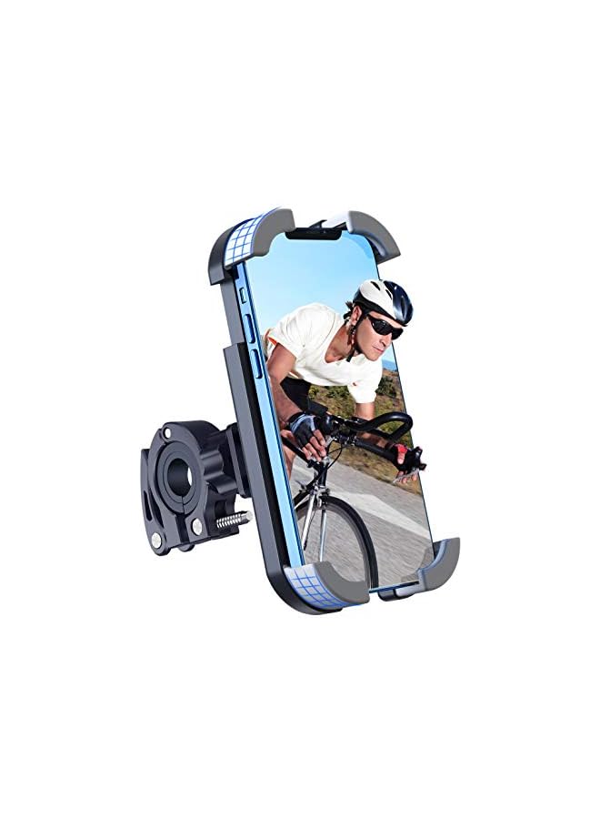 PROMASS Bike Phone Holder, Bike Phone Mount 360 Rotation for Universal Handlebars, Motorcycle Phone Mount, Adjustable Thickened Clamp Compatible with iPhone and Galaxy 3.5 - 6.5 Inches Cellphone - Image 2