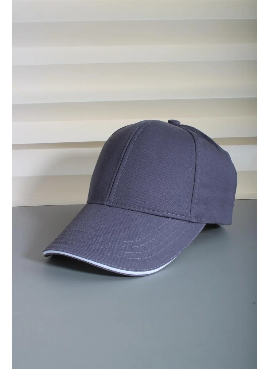 Cappello Gray White Colorful Striped Adjustable Hat 24SAPKAFDUZ