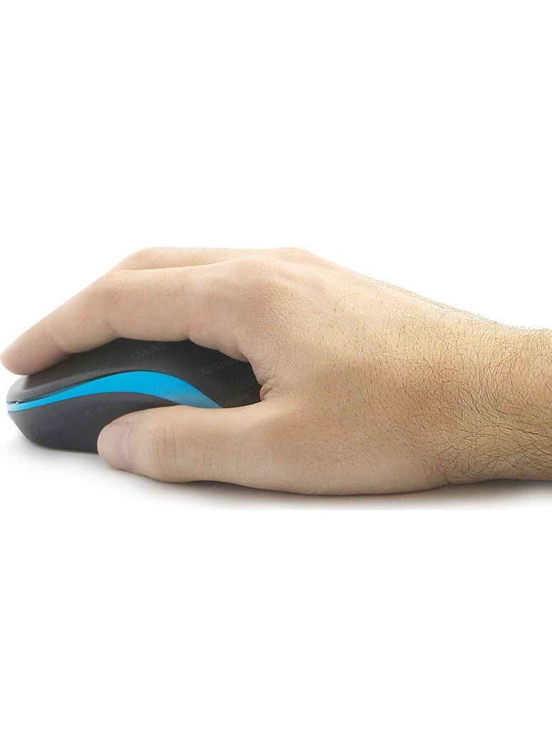 Dark - MSW100B Wireless Notebook Mouse - Blue/Black (DK AC MSW100B) - Image 1