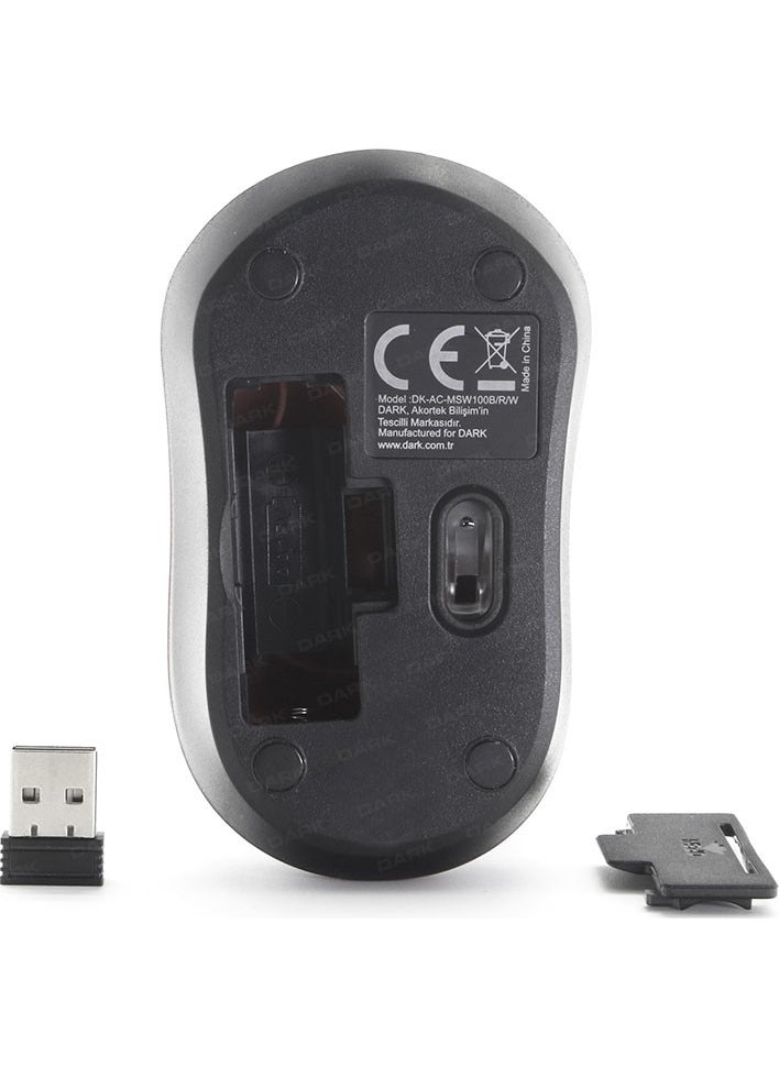 Dark - MSW100B Wireless Notebook Mouse - Blue/Black (DK AC MSW100B) - Image 1