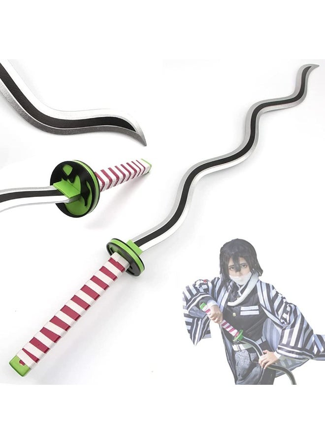 O8.design Anime | Obanai iguro's Sword Replica (1:1 Scale) | High-Quality Carbon Steel, Non-Sharpened Prop for Cosplay & Collectors - Image 2