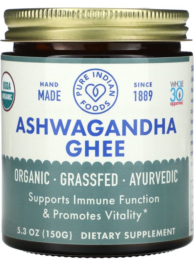 Pure Indian Foods Ashwagandha Ghee 5.3 oz (150 g) 