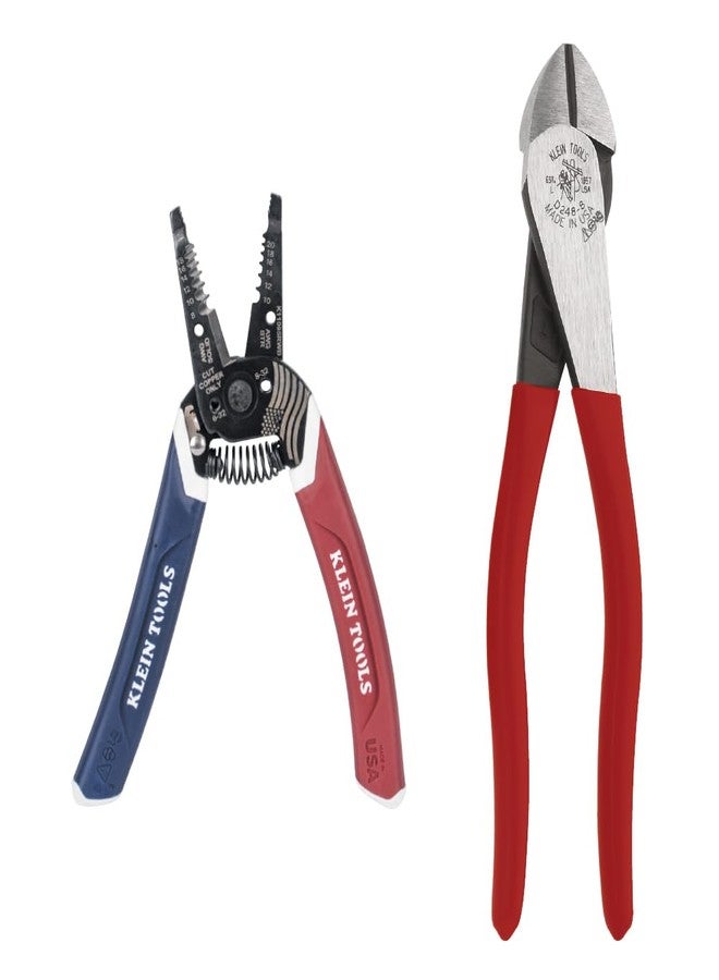 Klein Tools American Legacy Diagonal Plier & Klein-Kurve Wire Strip/Cut - Image 1