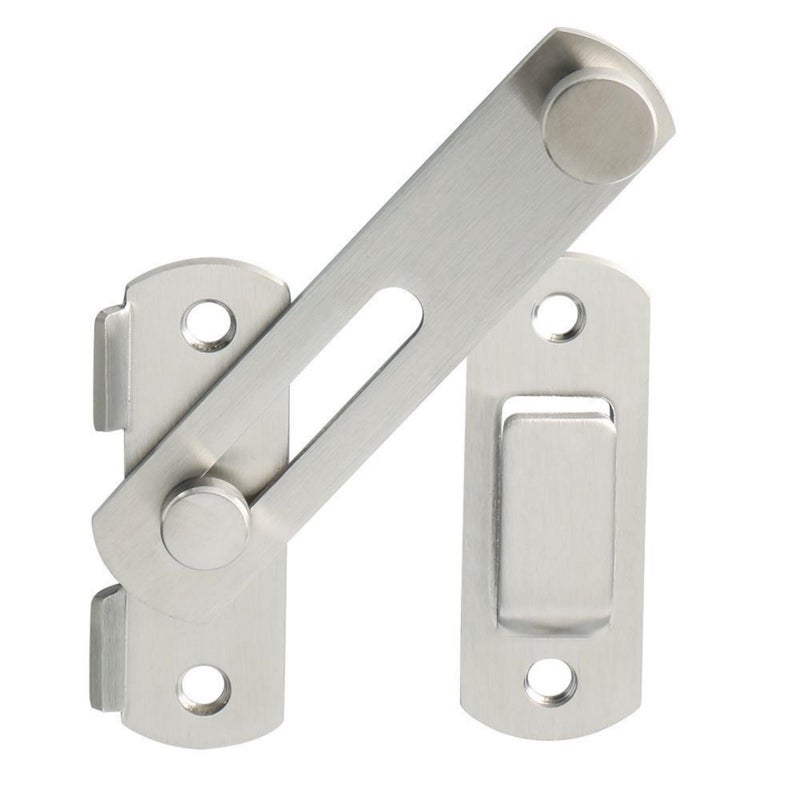Alise 4 inch Flip Latch Gate Latches, Safety Door Lock for Barn Wood Fence Sliding French Doors,Heavy Duty SUS304 Stainless Steel Gate Hardware Brushed Nickel MS9500-LS - Image 1