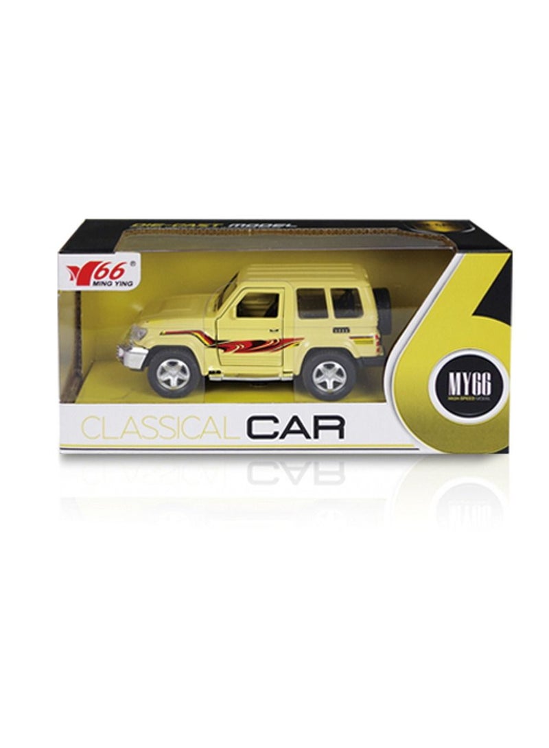 1:32 Toyota Jeep Alloy Return Door Car with Light Music - Assorted Color  - Image 2