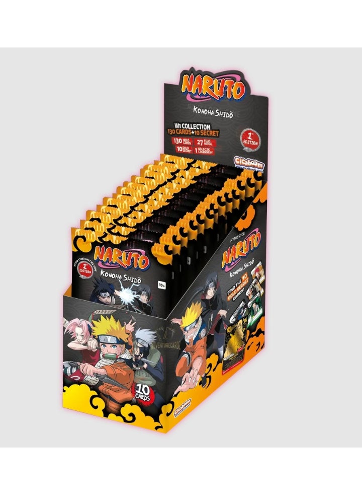 Naruto Mythos Trading Card Game (TCG) — Konoha Shido First Edition Booster Box | 24 Packs | 10 Cards Per Pack | English | Factory Sealed 🎴✨