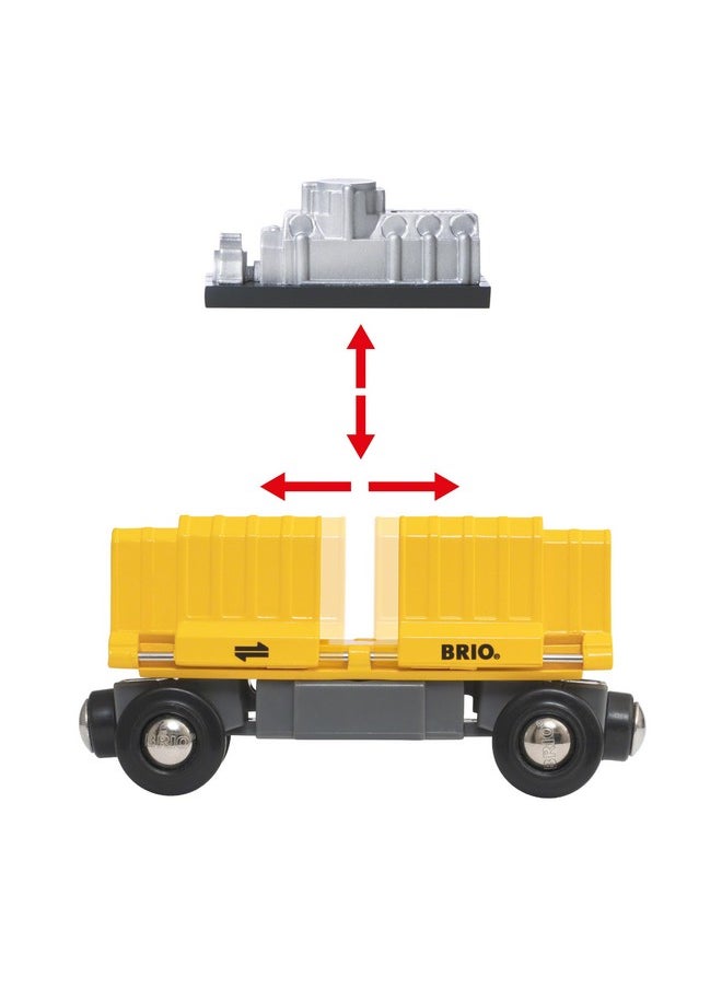 Brio BRIO 33982 Three-Wagon Cargo Train - Kid-Friendly Wooden Toy Train | Engaging Play Experience | Compatible with All Railway Tracks | Ideal for Kids Age 3 & Up | FSC-Certified Materials  - Image 4