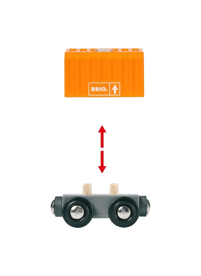 Brio BRIO 33982 Three-Wagon Cargo Train - Kid-Friendly Wooden Toy Train | Engaging Play Experience | Compatible with All Railway Tracks | Ideal for Kids Age 3 & Up | FSC-Certified Materials  - Image 5