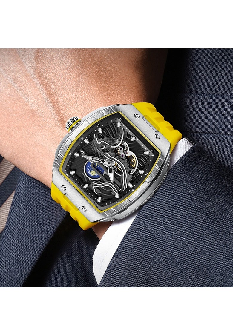Generic Men's Silicone Tape Sports Machinery Watch  - Image 1