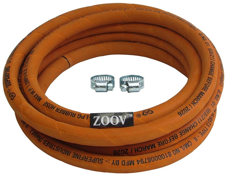 Zoov Super Suraksha Fine Quality ISO Certified LPG Hose Flexible Gas Pipe (Steel Wire) (2.5 Meter) - Image 5