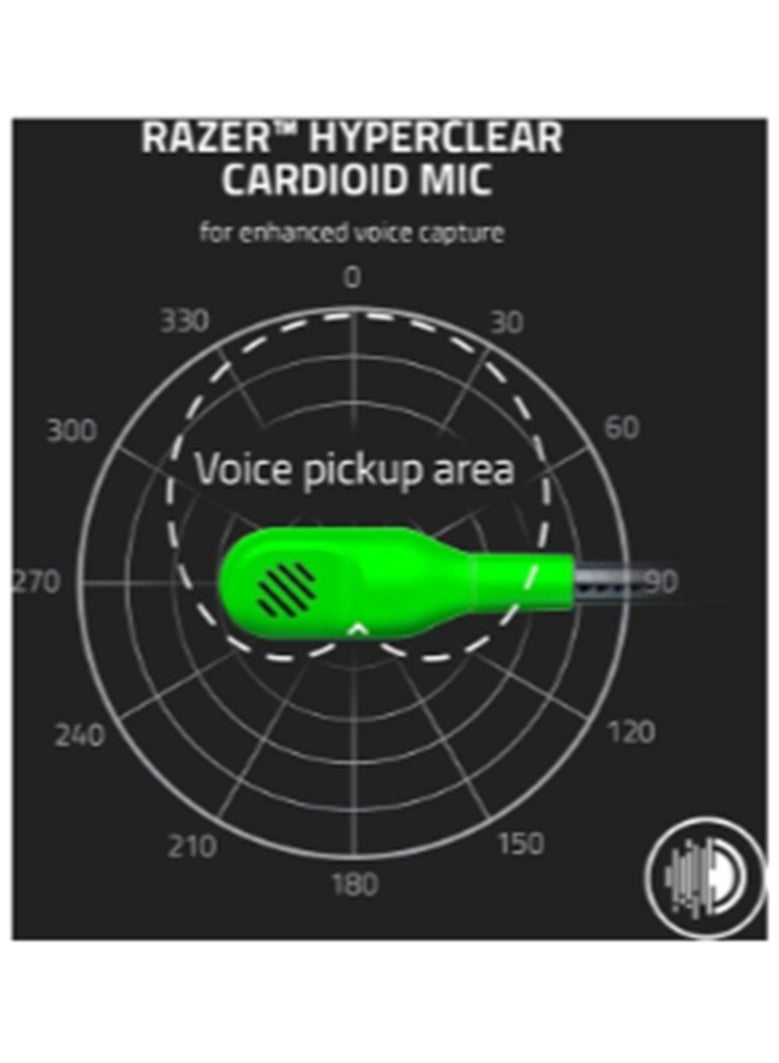 Razor Blackshark V2 X Gaming Headset: 7.1 Surround Sound 50mm Drivers Memory Foam Cushion For Pc, Ps4, Ps5, Switch, Xbox One, Xbox Series X & S, Mobile 3.5mm Audio Jack Green, Standard - Image 3