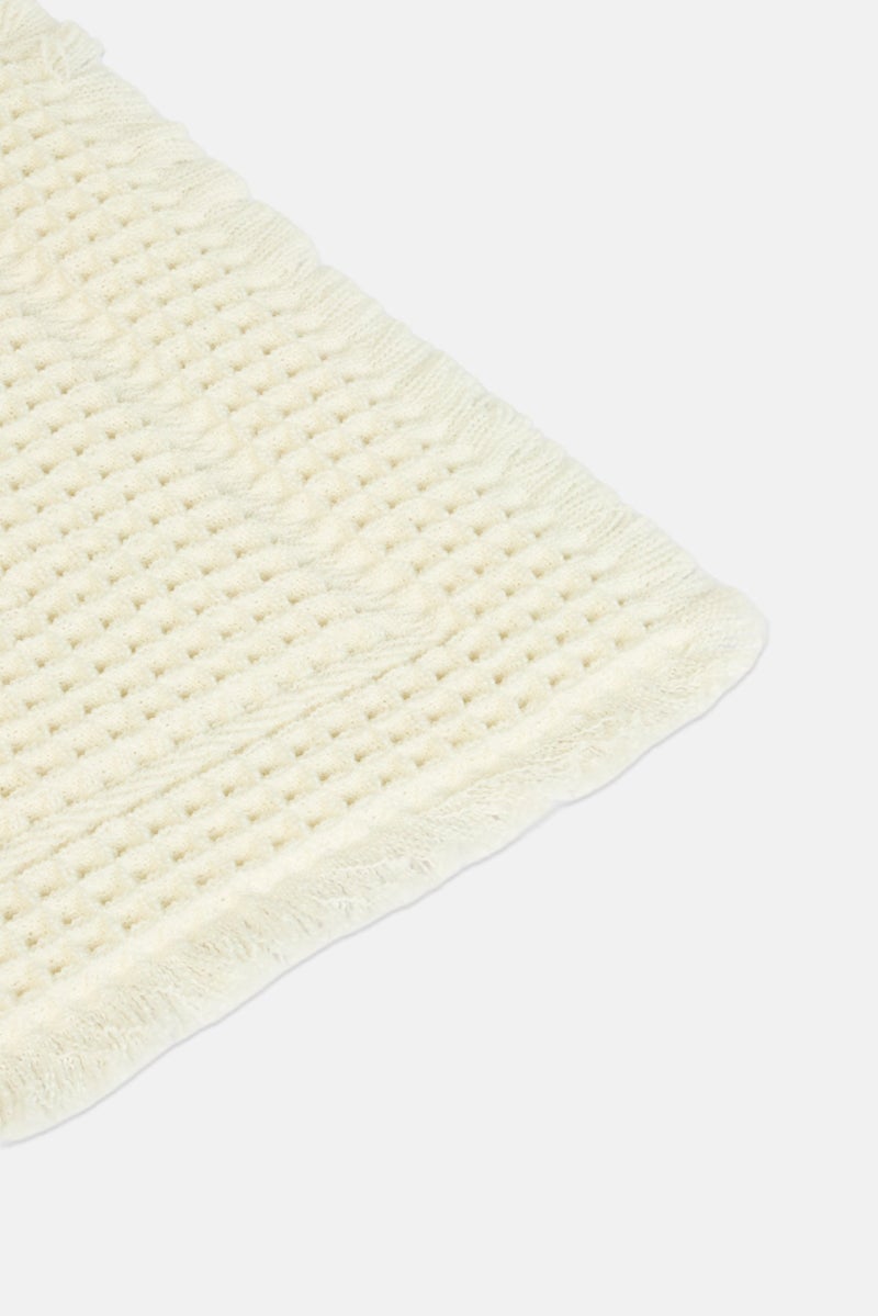 YOTO Waffle Bath Mat, Off White - Image 3