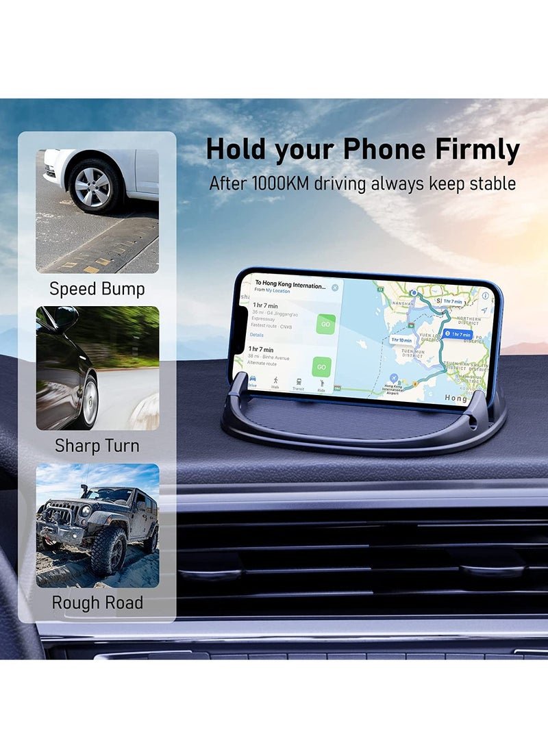 SYOSI Car Phone Holder Dashboard Phone Holder Phone Mount for Car Non-Slip Car Accessories Universal Car Mount Dash Anti-Slip Silicone Car Pad Phone Stand - Image 2