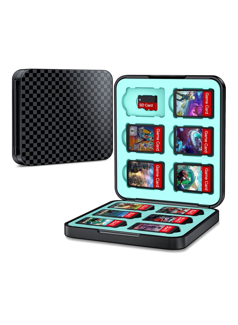 Portable Nintendo Switch Game Case, Holds 12 Cartridges, Protective Hard Shell with Soft Lining, Ideal for Gamers, Black - Image 1