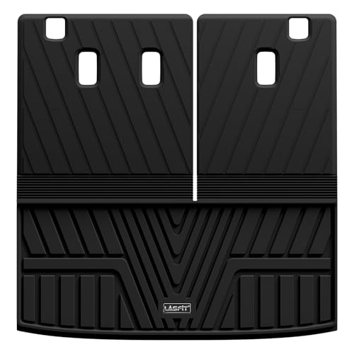 LASFIT Cargo Mat with Backrest Mat for Honda Pilot 2023 2024 2025 2026, Split & One-piece Foldable Seating TPE Custom Fit Trunk Mat Cargo Liner with Seatback Mat Accessories, Black - Image 1