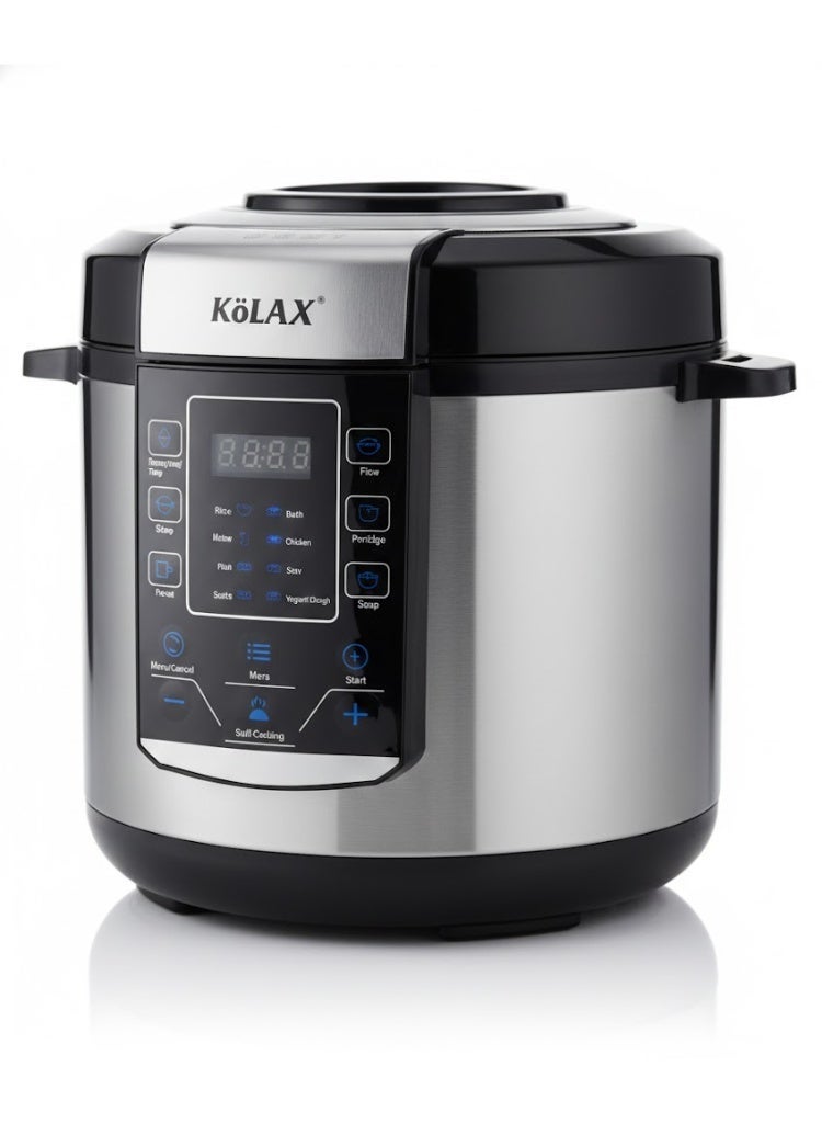 KOLAX 6L Intelligent Multi-Cooker & Digital Pressure Cooker | 1000W High-Efficiency | 13-in-1 Smart Programs - Image 3