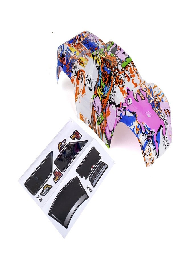 SummitLink Custom Body Graffiti Pink Pig Style Compatible for V1 Traxxas Maxx 1/10 4X4 4WD Truck Shell Cover(Truck not Included) MX-PIG-01 - Image 1