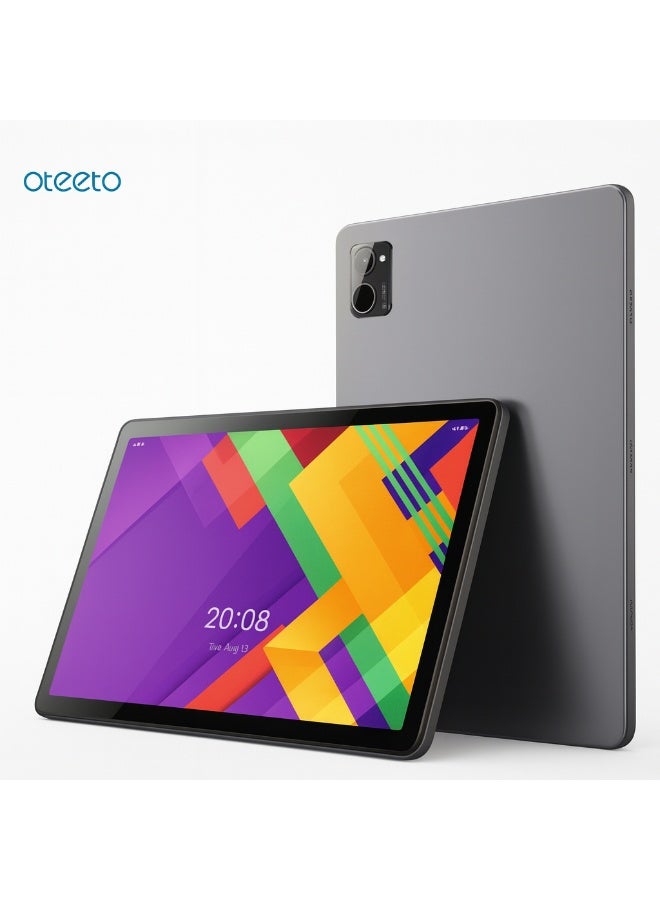 Oteeto TAB 11 Pro Stylus 10.1-Inch Android 14 Tablet (8GB RAM + 512GB ROM) | 5G  Wi-Fi | 13MP + 8MP Dual Camera | 6000mAh Long Battery | Type-C Charger | Free Keyboard, Mouse, Touch Pen And Case | Grey - Image 2