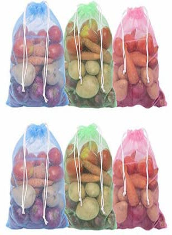 ImegaZ Reusable Fridge Produce Storage Bags For Vegetables And Fruits Multicolour Set of 20 - Image 3