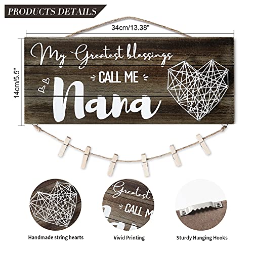 SELORY Mothers Day Nana Gifts for Grandma,Grandmather Gifts,Nana Birthday Gift from Grandkids Grandchildren Picture Frame - Image 4