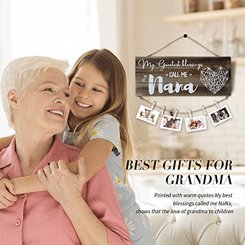 SELORY Mothers Day Nana Gifts for Grandma,Grandmather Gifts,Nana Birthday Gift from Grandkids Grandchildren Picture Frame - Image 3