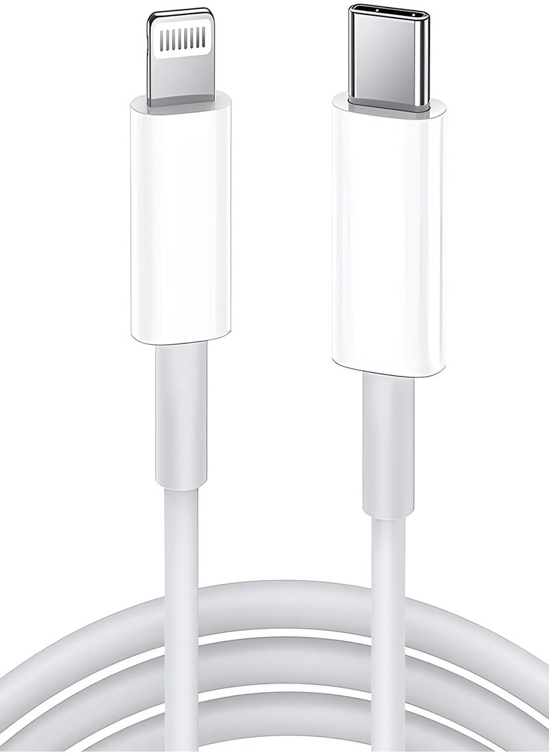 ماركة غير محددة كيبل شحن سريع USB C الى لايتنينج بطول 1 متر  سلك شاحن سريع لجميع انواع  الايفون  - Image 1