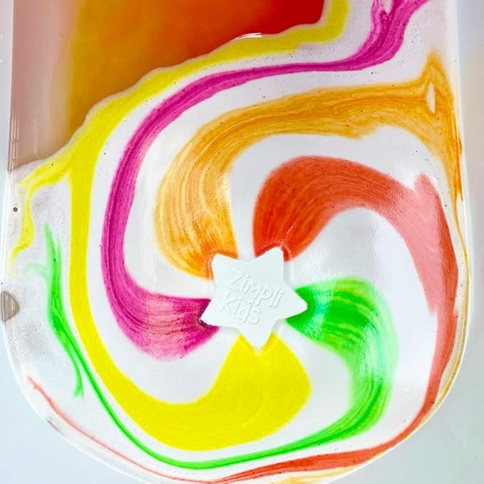 Zimpli Kids 4 x Large Special Effect Bath Bombs Gift Set Cloud Rainbow Rocket Moon Star Fizzers Ideal Birthday Present for Children Bubble Bath Toy Fizzies Bathtime Activity Bubble Fizzing Bath Toy  - Image 2