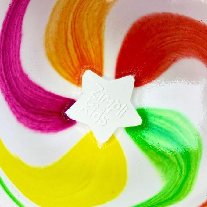 Zimpli Kids 4 x Large Special Effect Bath Bombs Gift Set Cloud Rainbow Rocket Moon Star Fizzers Ideal Birthday Present for Children Bubble Bath Toy Fizzies Bathtime Activity Bubble Fizzing Bath Toy  - Image 3
