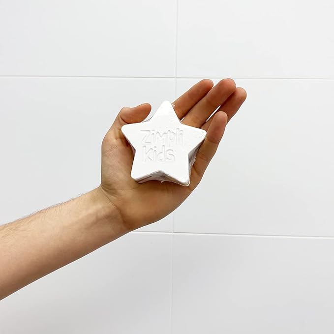 Zimpli Kids 4 x Large Special Effect Bath Bombs Gift Set Cloud Rainbow Rocket Moon Star Fizzers Ideal Birthday Present for Children Bubble Bath Toy Fizzies Bathtime Activity Bubble Fizzing Bath Toy  - Image 5