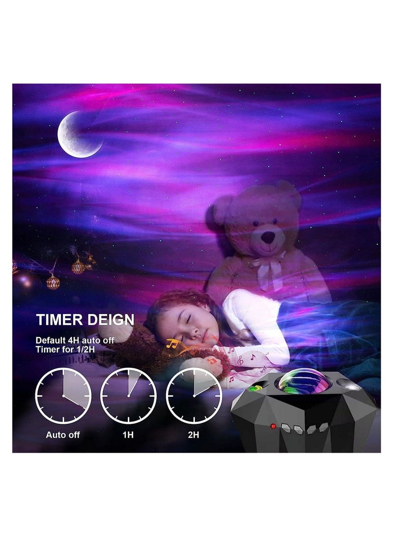 كول بيبي كولبي دريم مون نورثرن لايتس ستارلايت بروجيكتور يو إس بي مع بلوتوث جو مليء بالنجوم أضواء LED المرحلة - Image 3