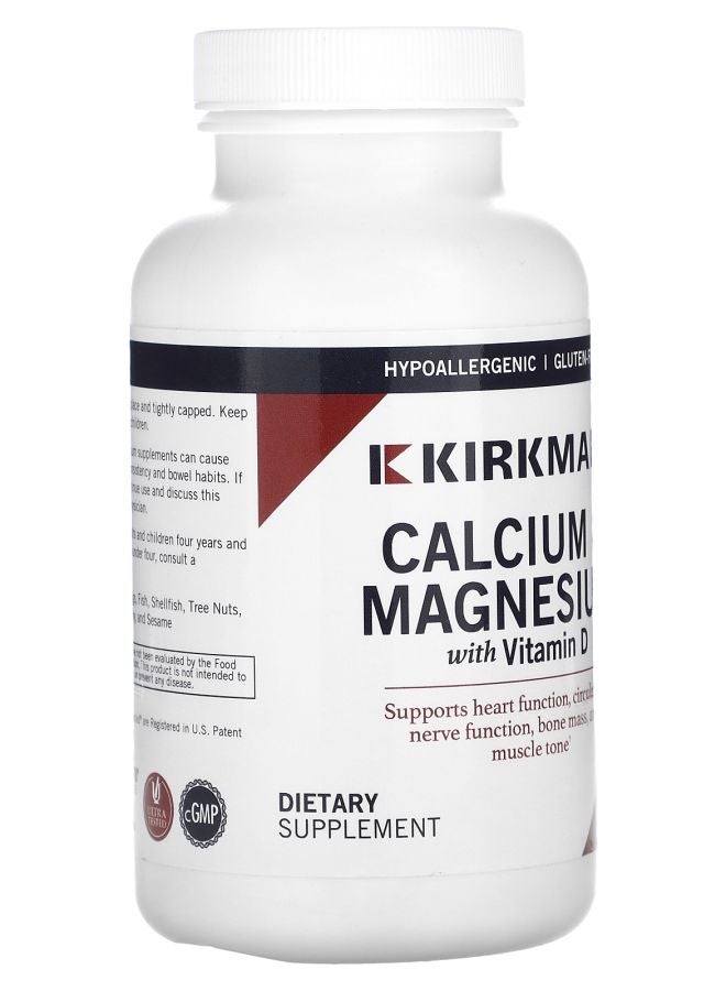 Kirkman Labs Calcium & Magnesium with Vitamin D 120 Capsules - Image 2