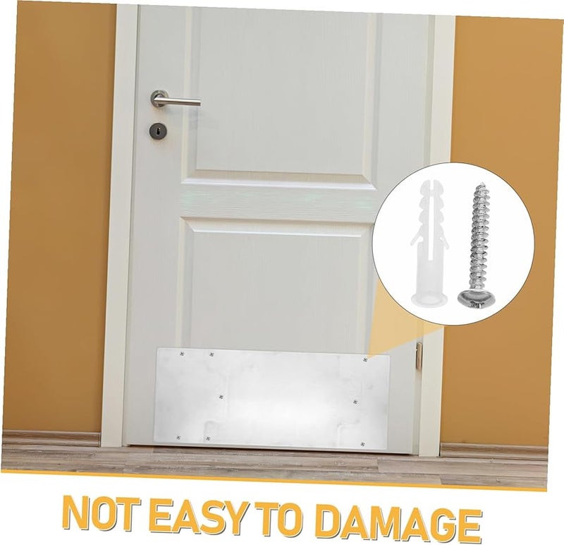 Stainless Steel Door Kick Plate Satin Finish Anti Scratch Rust Resistant Protection - Image 3