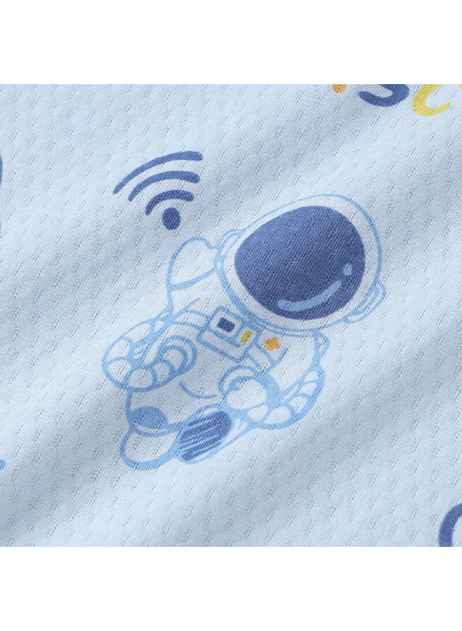 Red Bean Hodo Children's Pajamas, Boys And Girls Home Wear, Pure Cotton Long-sleeve Pants Set, Spring And Summer Pullover Air Conditioning Suit J3123 150 - Image 4