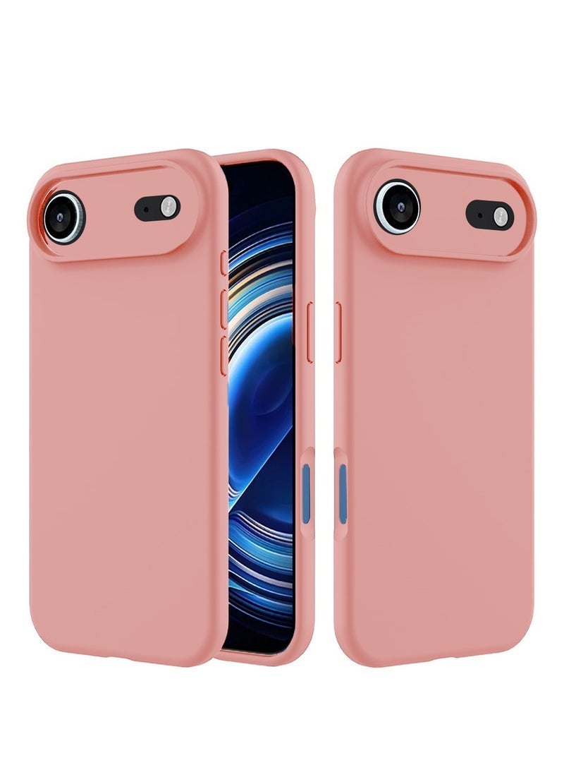 Raxoom "Apple iPhone 17 Air 5G (2025) Soft Liquid Silicone Case Cover â€“ Slim Fit, Shockproof, Anti-Scratch & Anti-Fingerprint Protective Back Case with Microfiber Lining â€“ Pink (MCRPSN)" - Image 1