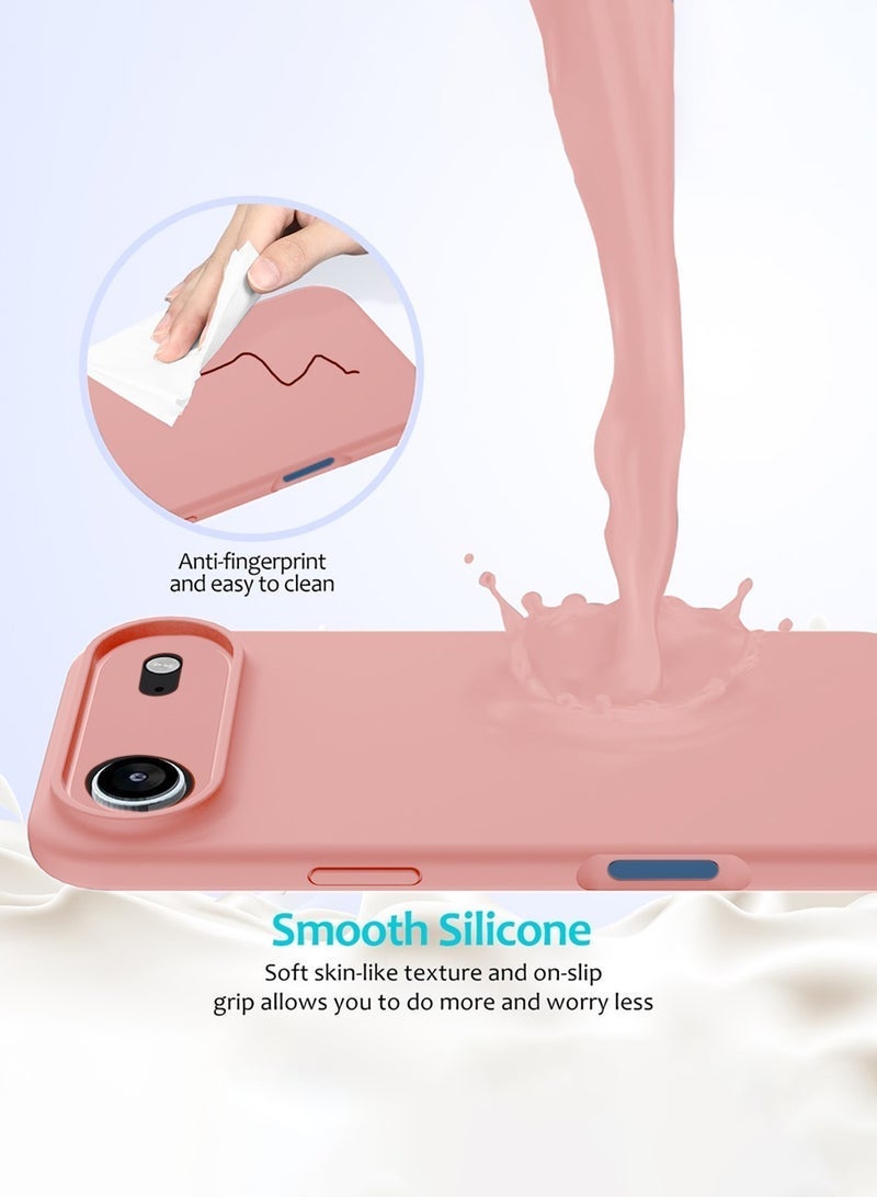 Raxoom "Apple iPhone 17 Air 5G (2025) Soft Liquid Silicone Case Cover â€“ Slim Fit, Shockproof, Anti-Scratch & Anti-Fingerprint Protective Back Case with Microfiber Lining â€“ Pink (MCRPSN)" - Image 3
