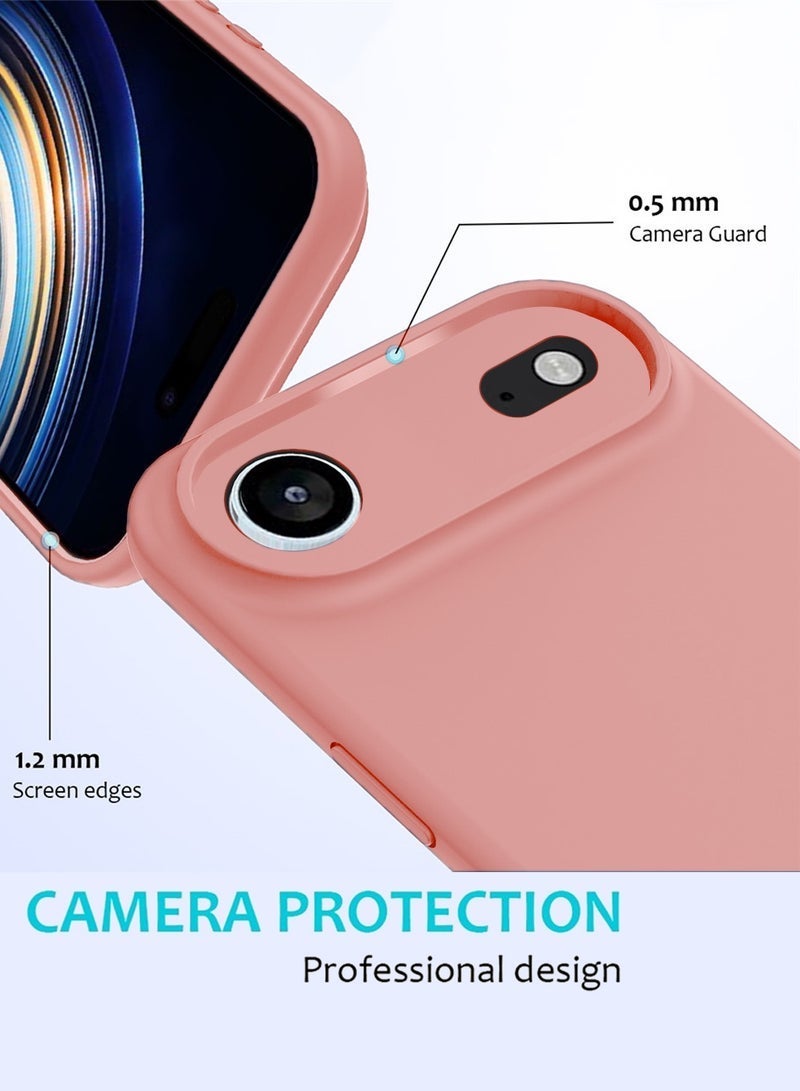 Raxoom "Apple iPhone 17 Air 5G (2025) Soft Liquid Silicone Case Cover â€“ Slim Fit, Shockproof, Anti-Scratch & Anti-Fingerprint Protective Back Case with Microfiber Lining â€“ Pink (MCRPSN)" - Image 4