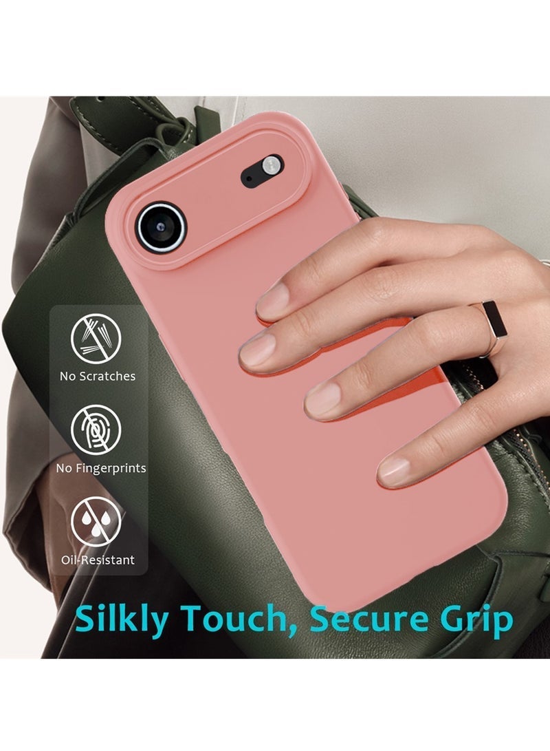 Raxoom "Apple iPhone 17 Air 5G (2025) Soft Liquid Silicone Case Cover â€“ Slim Fit, Shockproof, Anti-Scratch & Anti-Fingerprint Protective Back Case with Microfiber Lining â€“ Pink (MCRPSN)" - Image 2