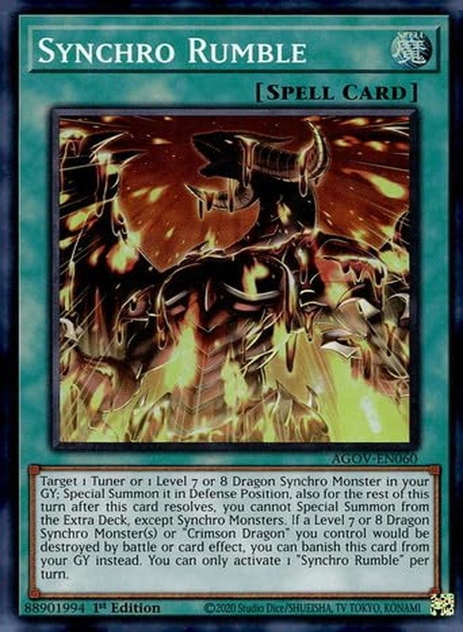 Yu-Gi-Oh! Synchro Rumble - AGOV-EN060 - Super Rare - 1st Edition
