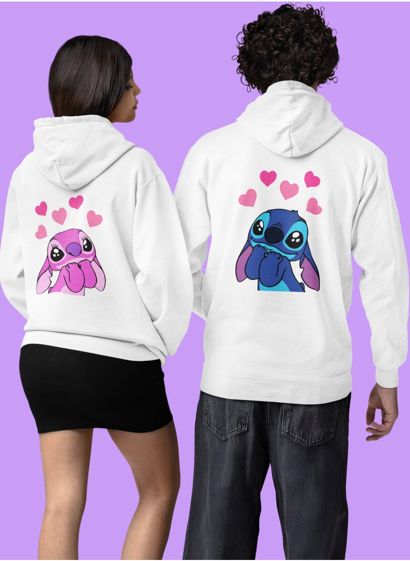 ZOOM - Stitch Lover Couple Hoodie Cotton - Image 1