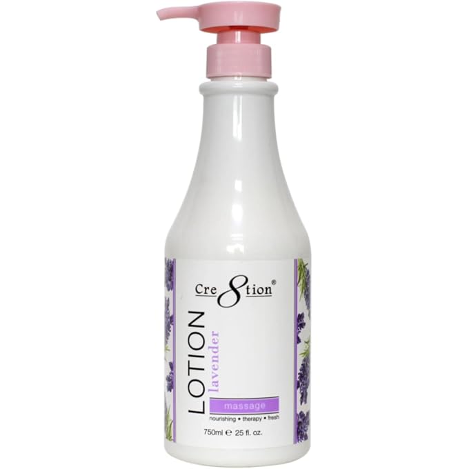 Cre8tion Spa Hand & Body Lotion Nourishing Skin Lotion Moisturizer From Dryness and Flaking 750ml / 25 fl oz (Lavender) - Image 1