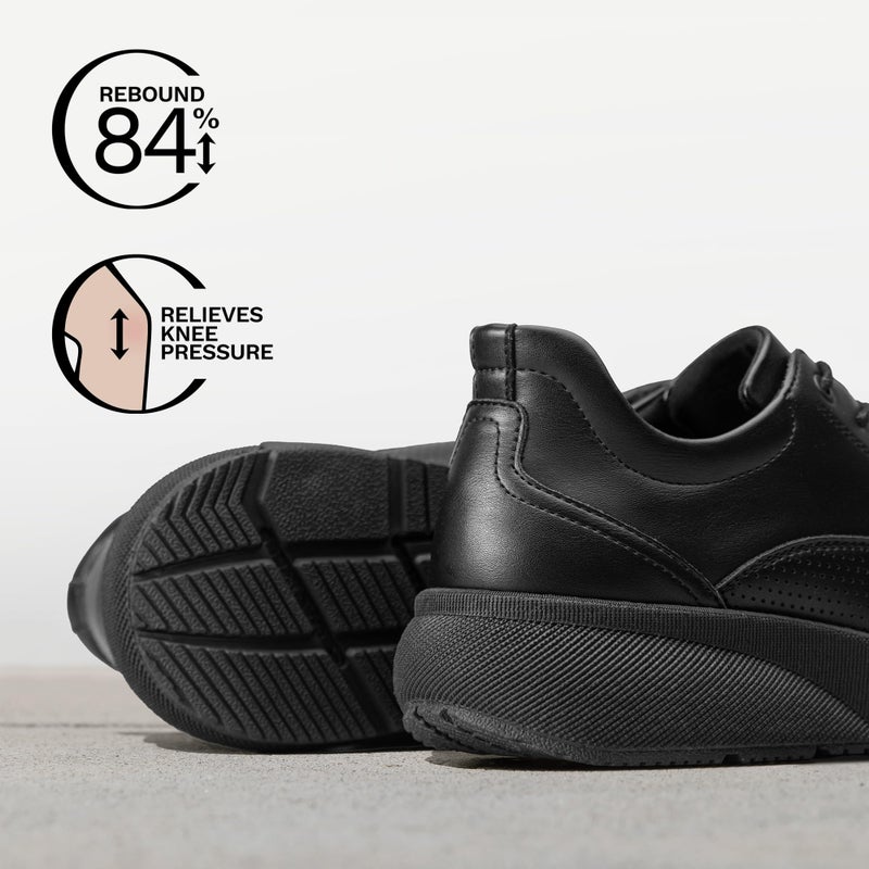 Bruno Marc Men's Casual Dress Sneakers Shoes, All-Day Comfort Cushioning Walking Breathable Lightweight Oxfords MaxFlex ActiveMetro,Size 10,All Black,BMUMOX2421 - Image 4