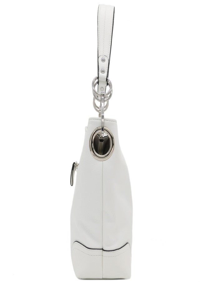 ALYSSA Hobo Shoulder Bag with Big Snap Hook Hardware - Image 3