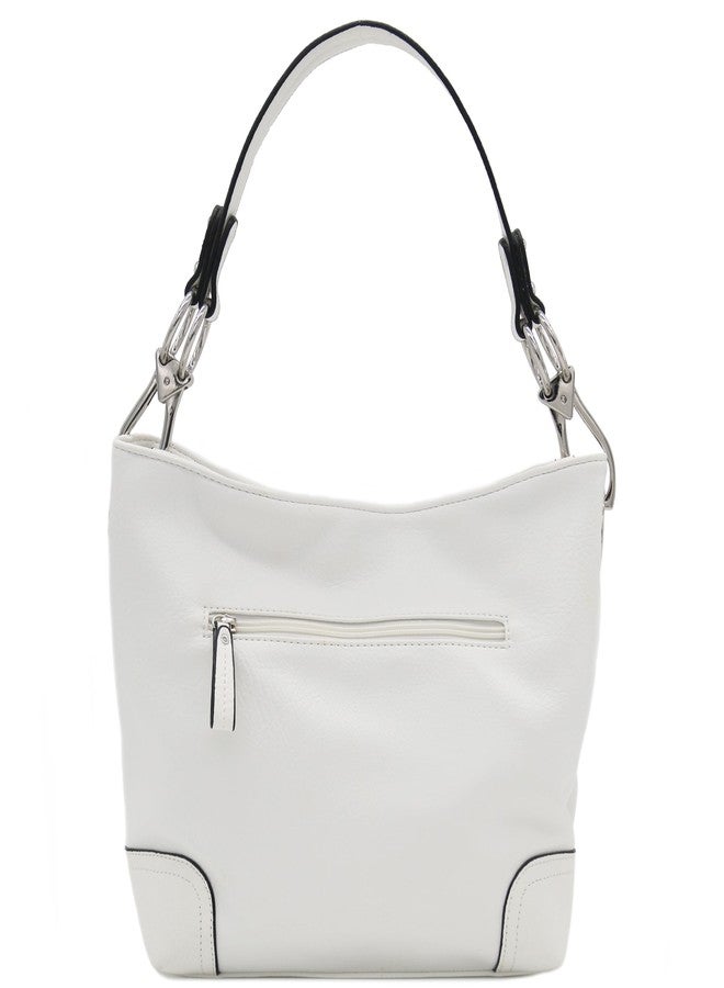 ALYSSA Hobo Shoulder Bag with Big Snap Hook Hardware - Image 5